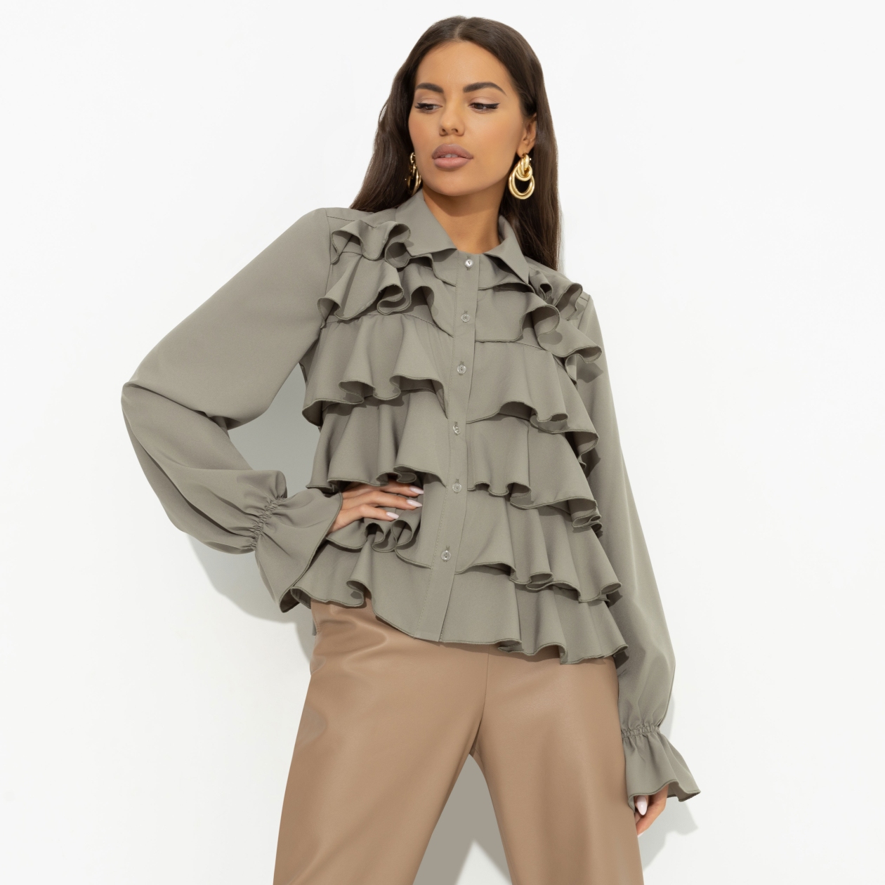 Блуза Гипнотический стиль. Состав: 95% полиэстер, 5% эластан