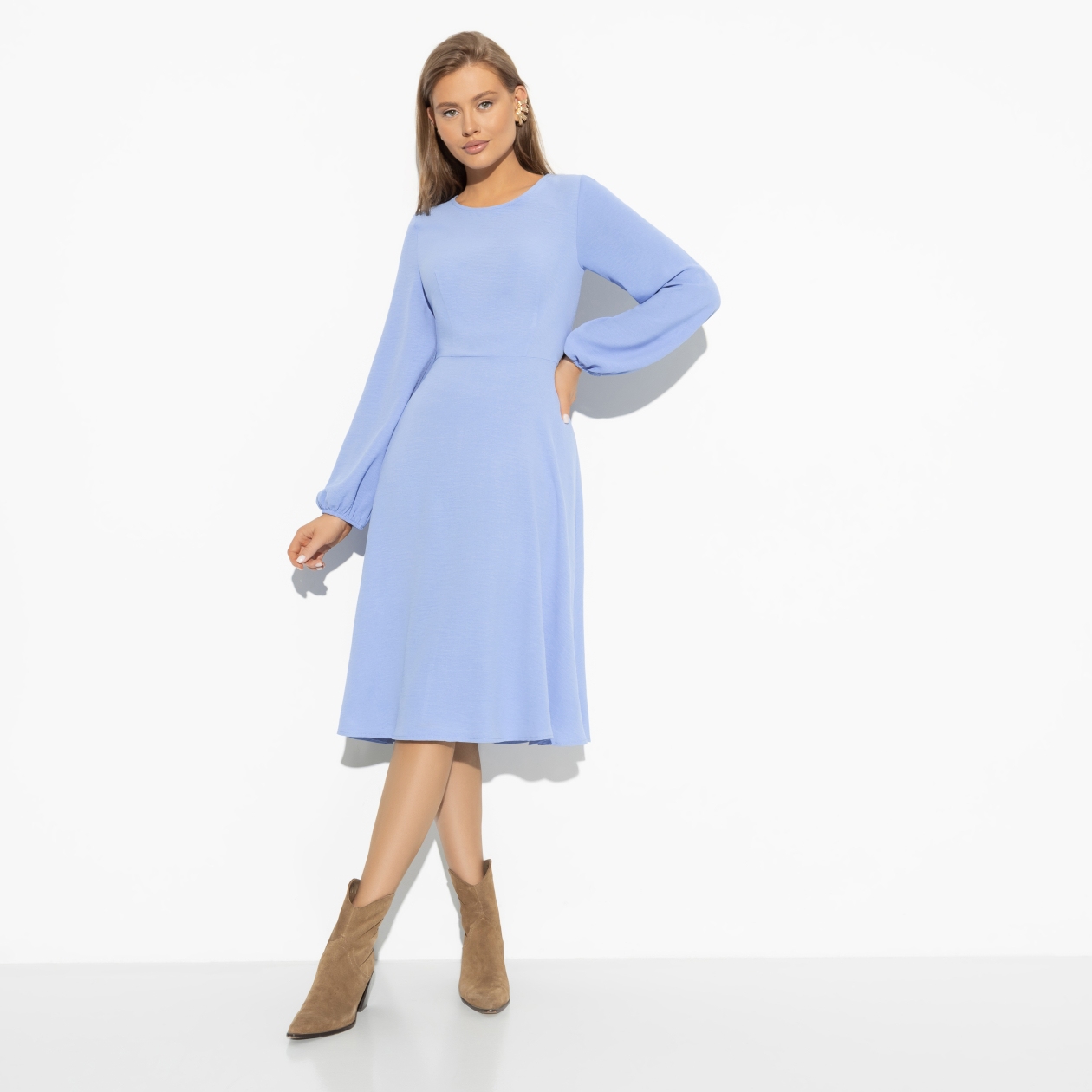 Платье Модный опыт. Состав: 65% п/э, 30% вискоза, 5% эластан