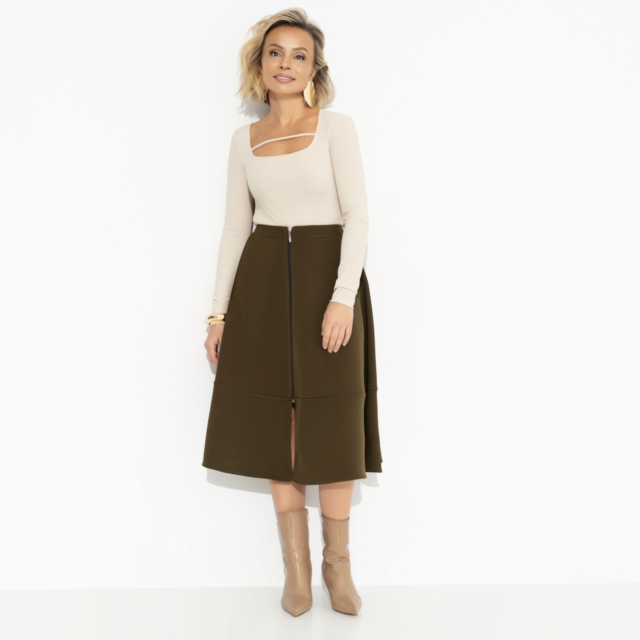 Вперёд в будущее (green). Купить женский Юбка оптом от производителя.