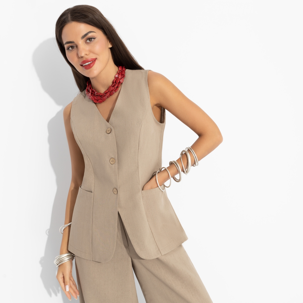 Льняная сказка. Состав: 65% лен, 35% п/э