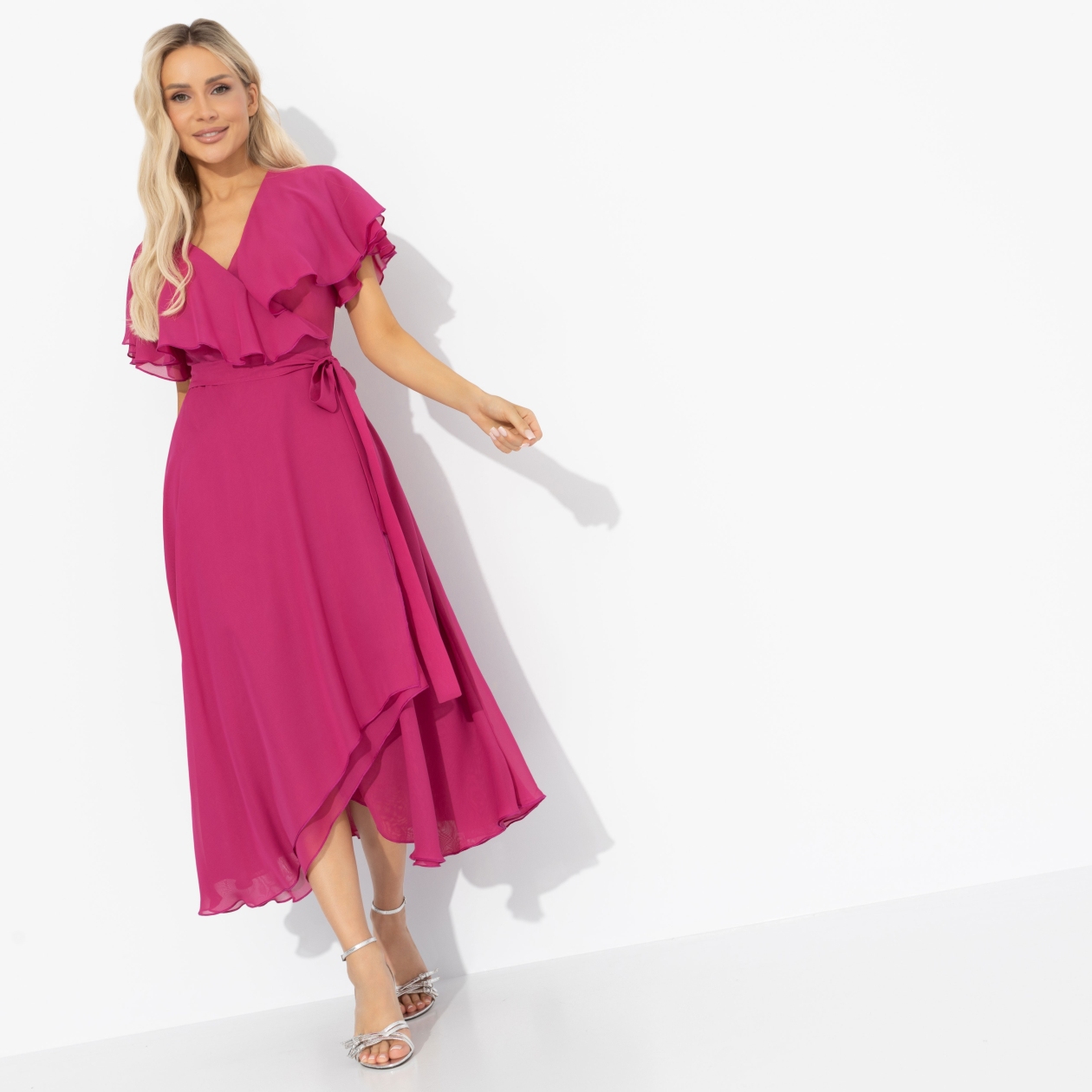 Платье Счастье влюбленности (фуксия). Состав: 100% п/э