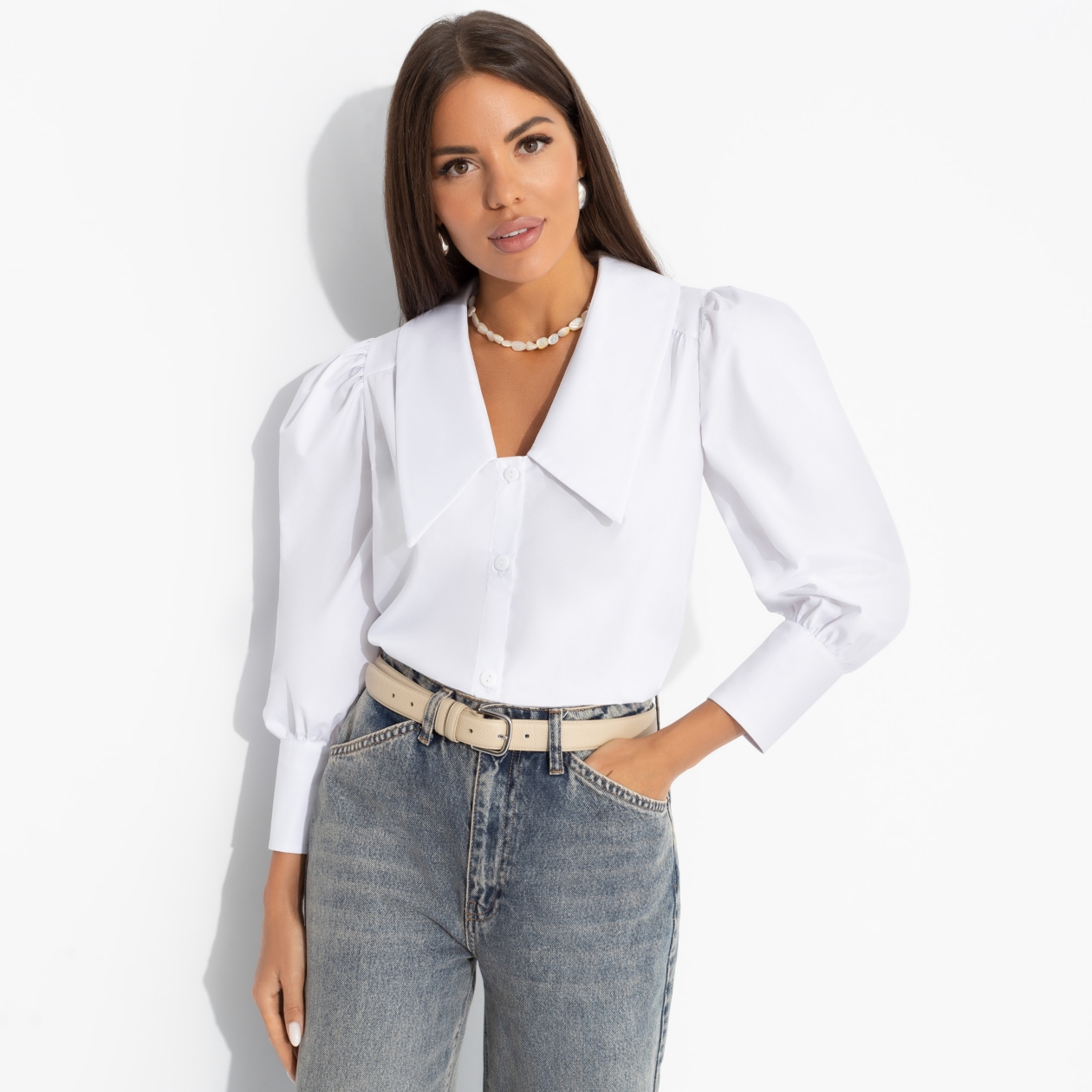 Блуза На пике успеха. Состав: 90% хлопок, 10% полиэстер