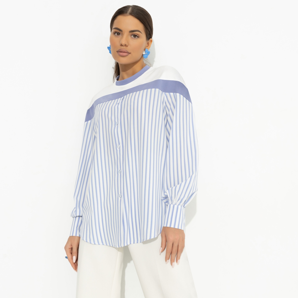 Всплеск эмоций (blue). Состав: 85% полиэстер, 10% вискоза, 3% эластан, 2% нейлон