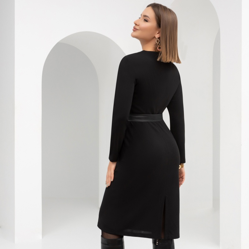 Платье-футляр Встреча с судьбой (с поясом). Состав: 95% п/э, 5% эластан