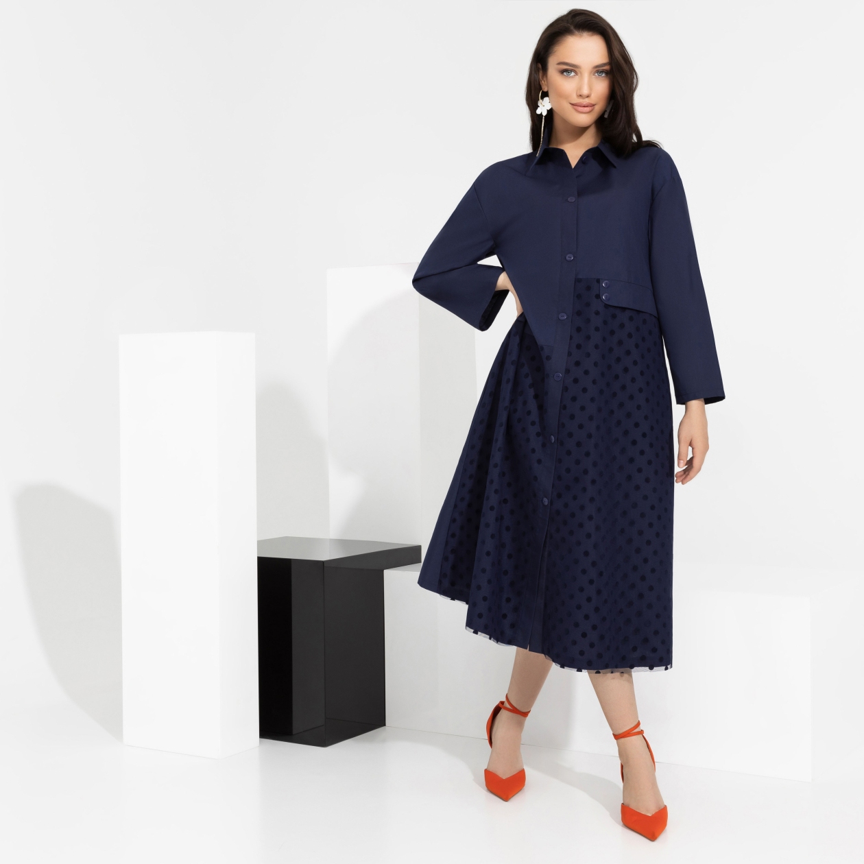 Платье Ночной каприз (нью). Состав: 65% п/э, 35% хлопок