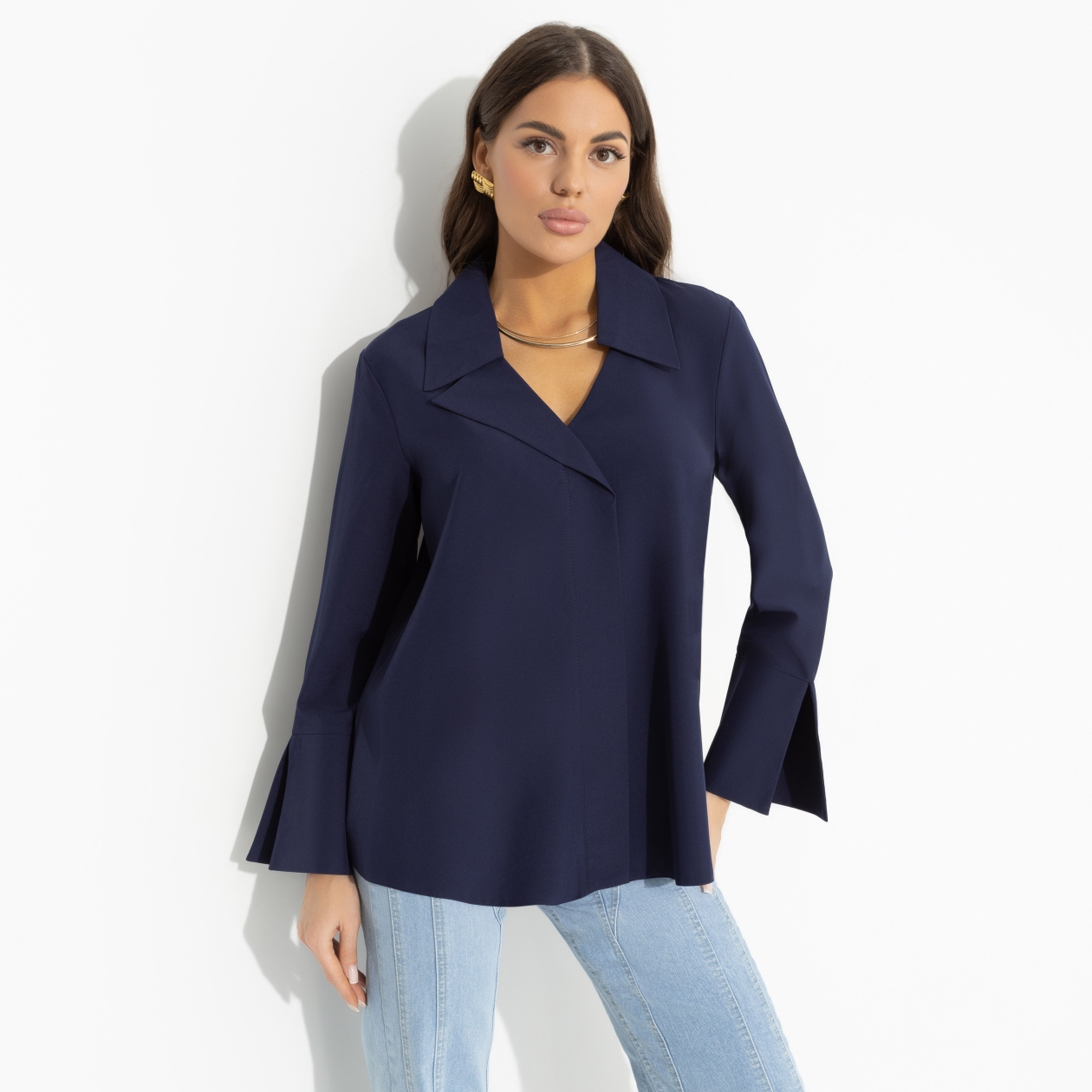 Блуза Амбассадор стиля (new). Состав: 95% п/э, 5% эластан