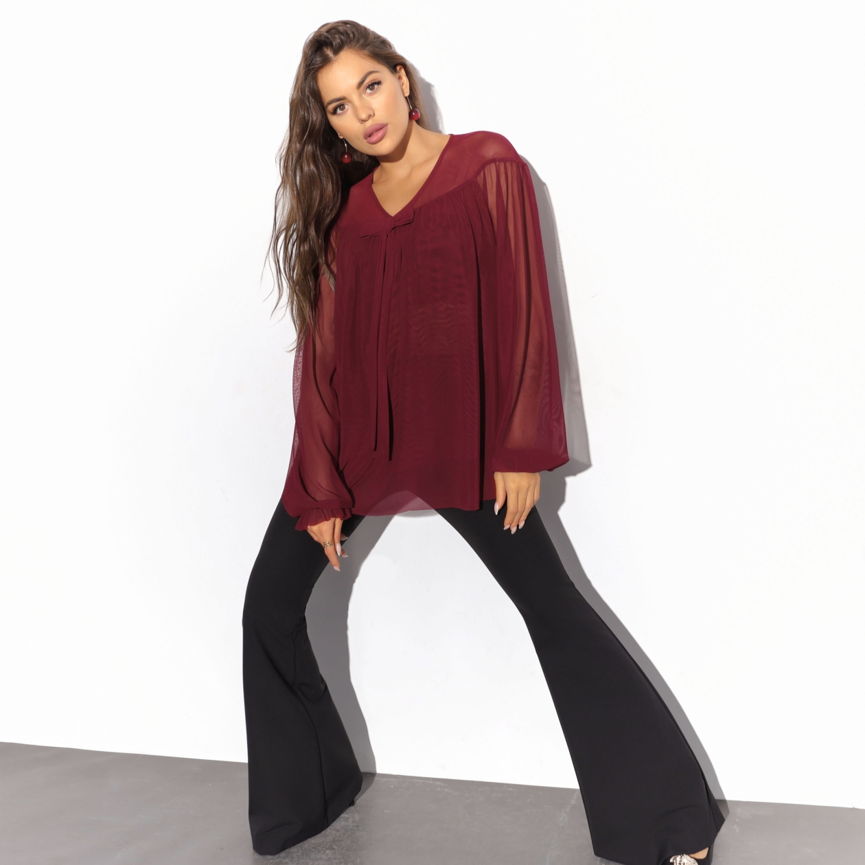 Блуза На крыльях вдохновения. Состав: 95% нейлон, 5% спандекс