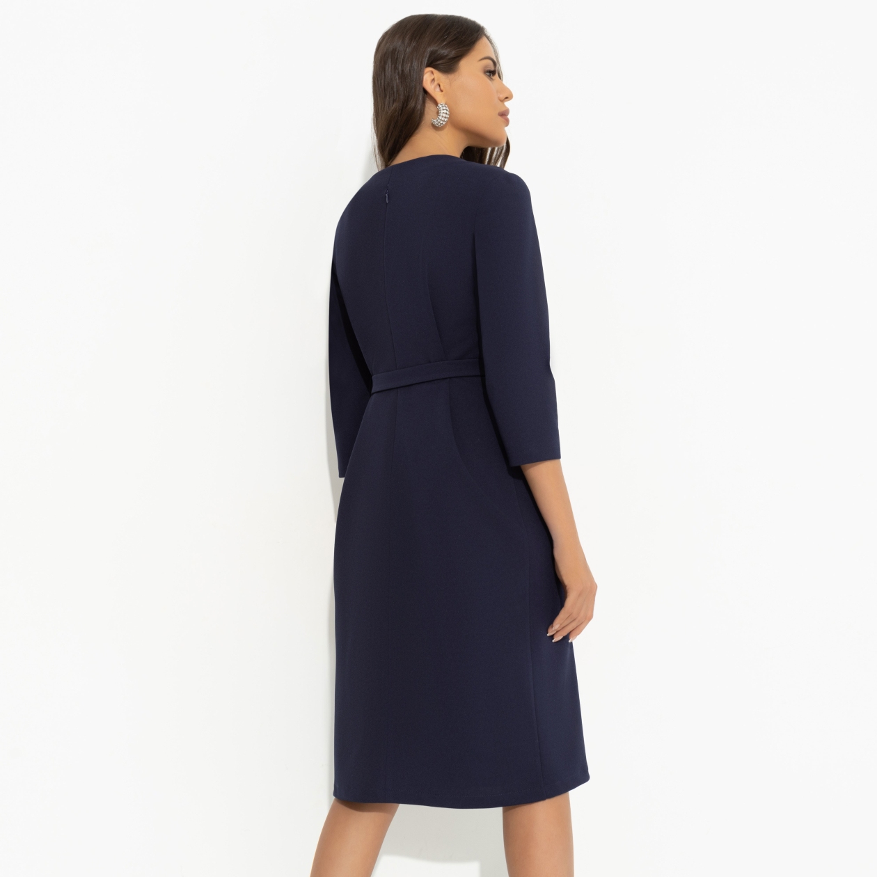 Платье Игра на повышение (синий). Состав: 95% полиэстер, 5% эластан