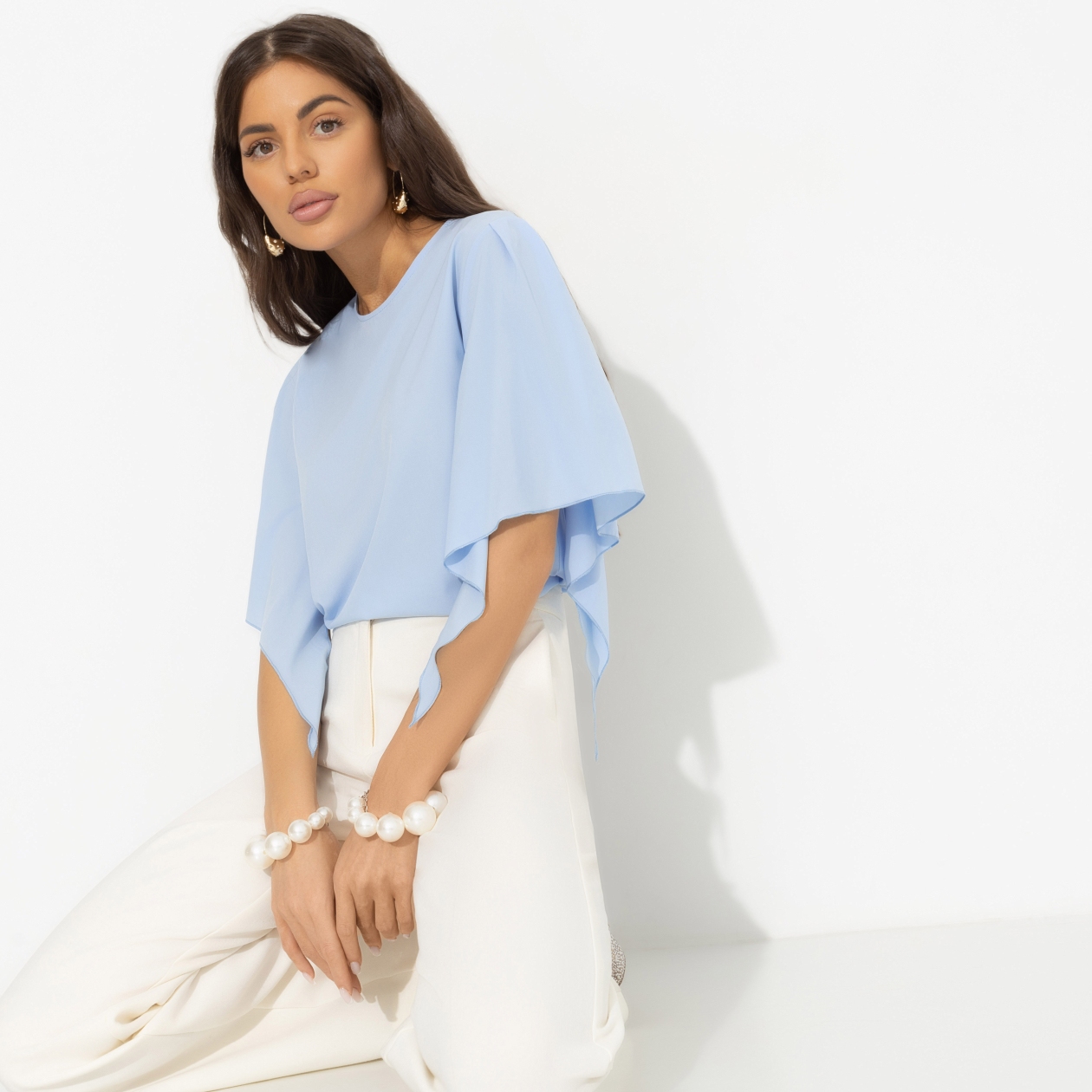 Блуза Значение моды (new). Состав: 95% полиэстер, 5% эластан