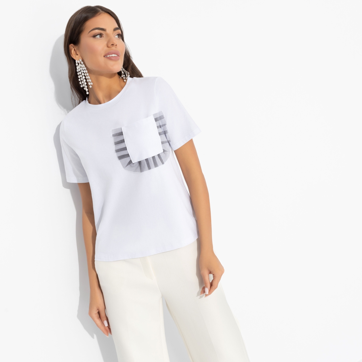 Футболка Мой креатив (new white). Состав: 95% хлопок, 5% лайкра