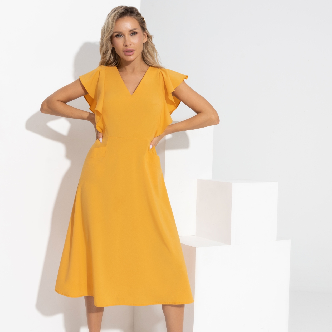 Платье Анонс вечеринок (кокетка). Состав: 65% п/э, 30% вискоза, 5% эластан