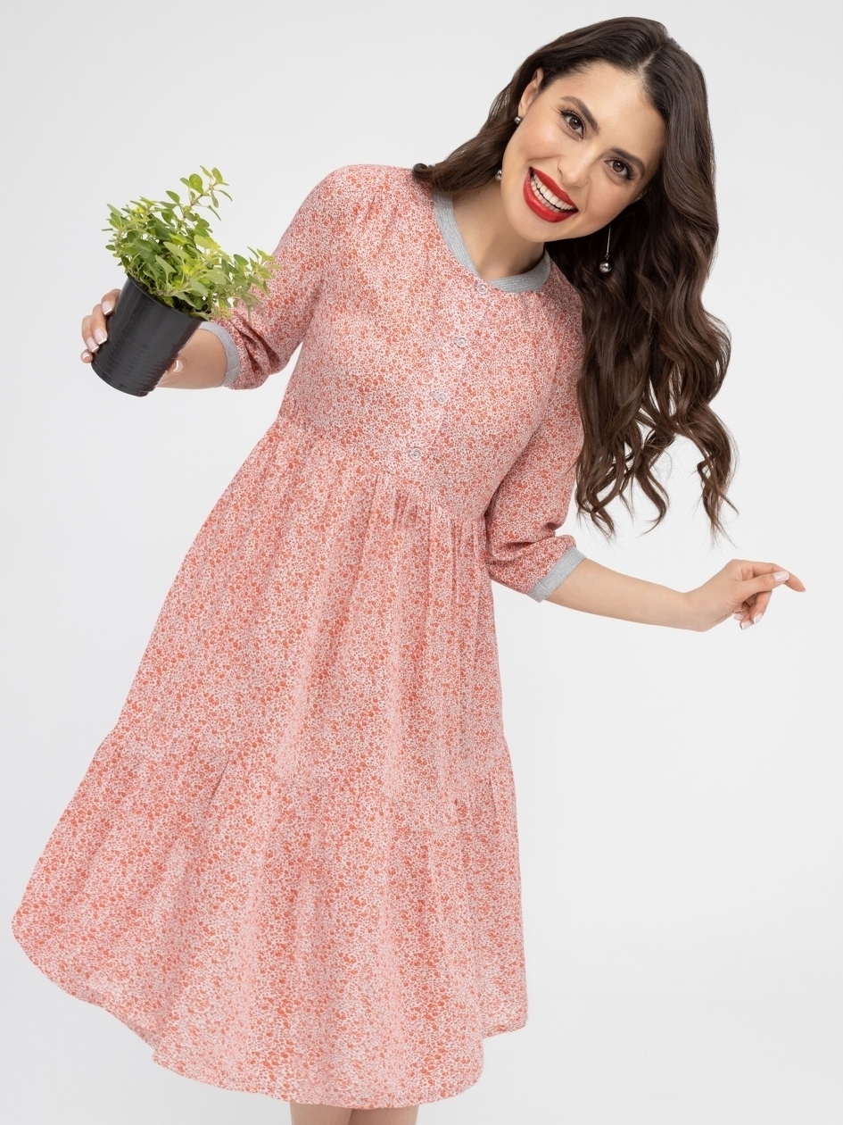 Платье Вдохновленная мечтой (скарлет). Состав: 100 % вискоза