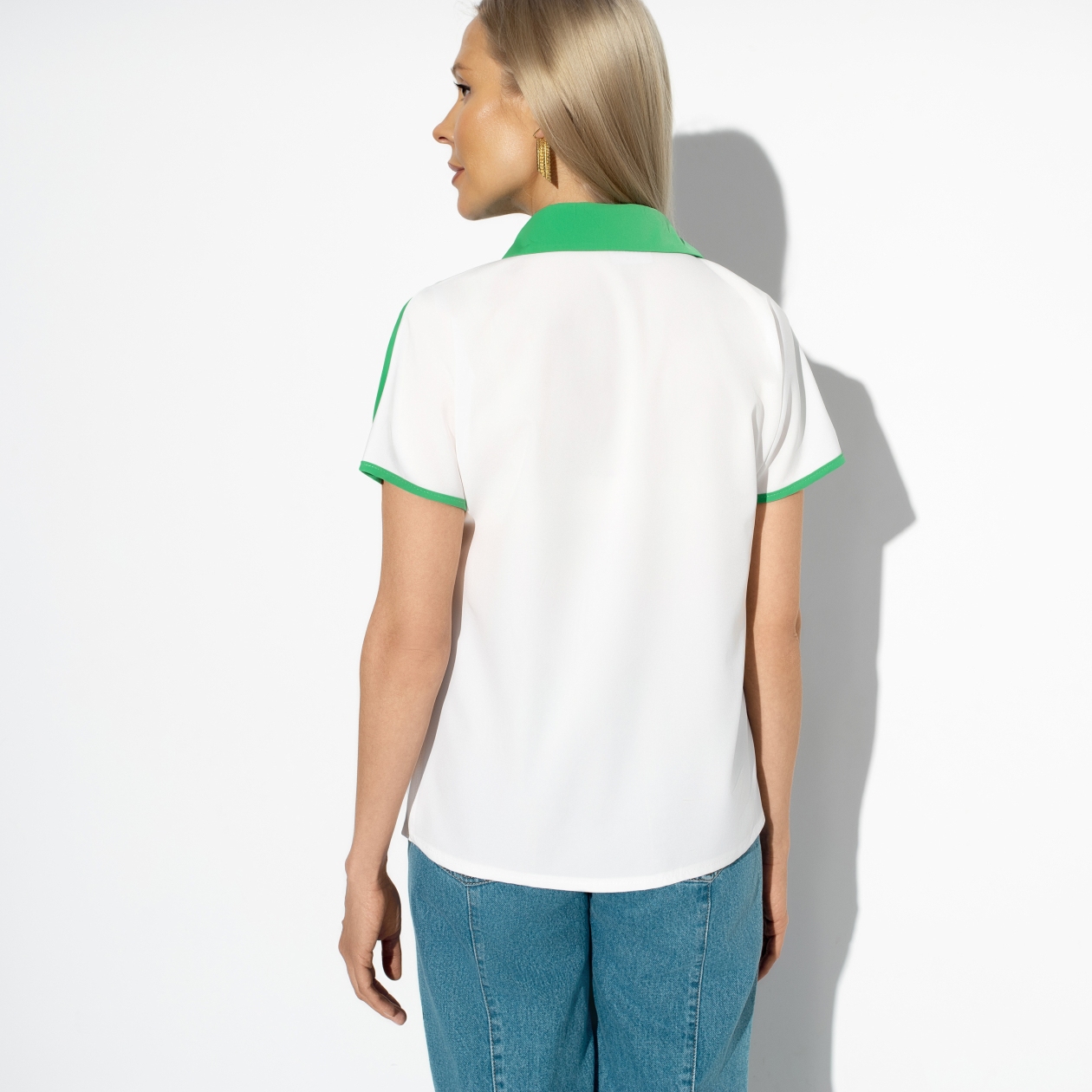 Блуза Модное изыскание (ideal). Состав: 95% п/э, 5% эластан