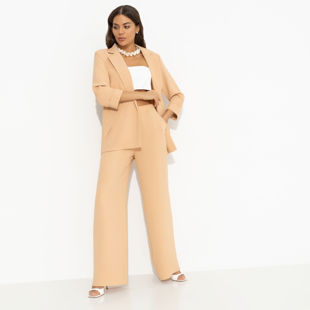 Брючный костюм Стиль по-французски (bright, 2 в 1). Состав: 100% полиэстер