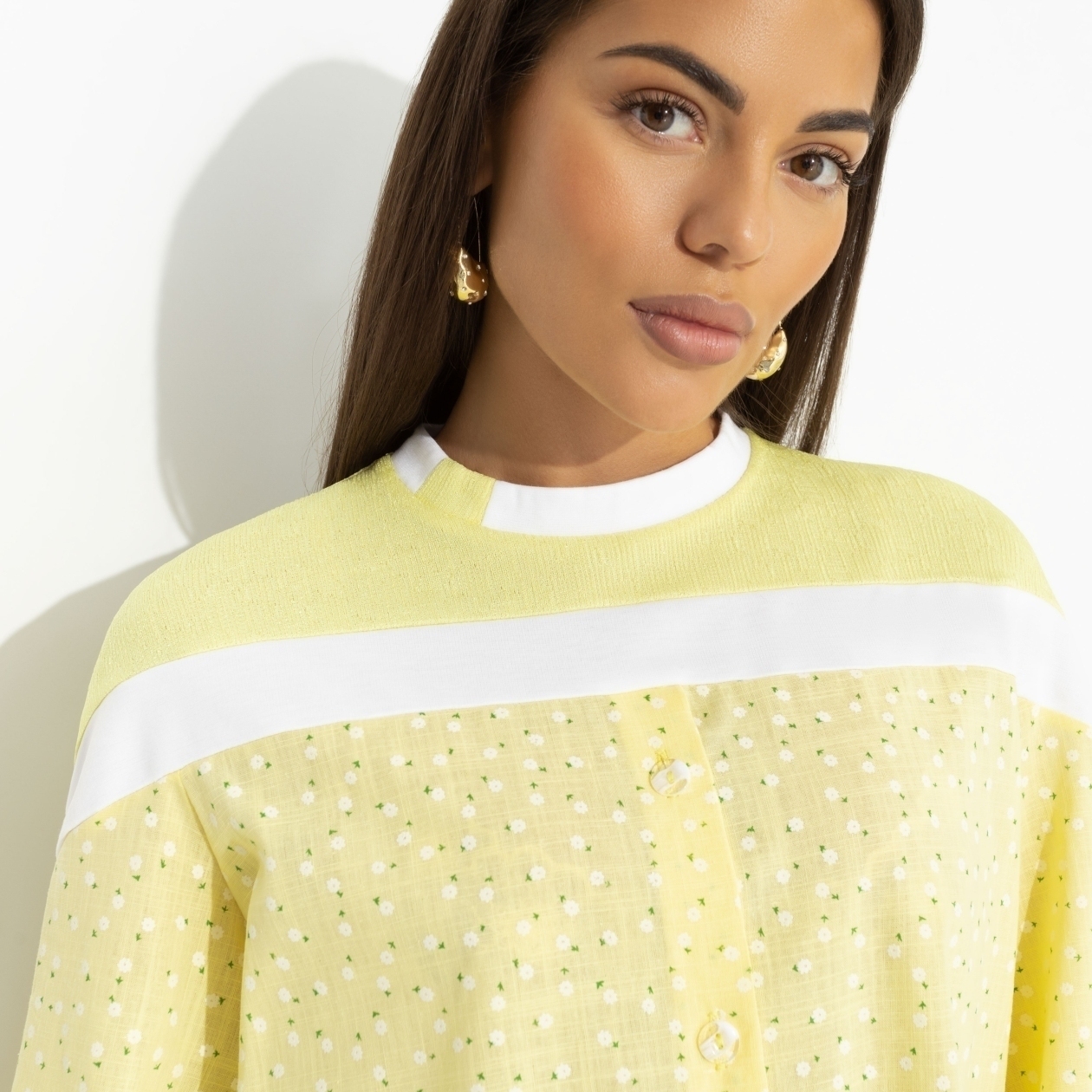 Всплеск эмоций (yellow). Состав: 65% хлопок, 20% вискоза, 13% п/э, 2% спандекс