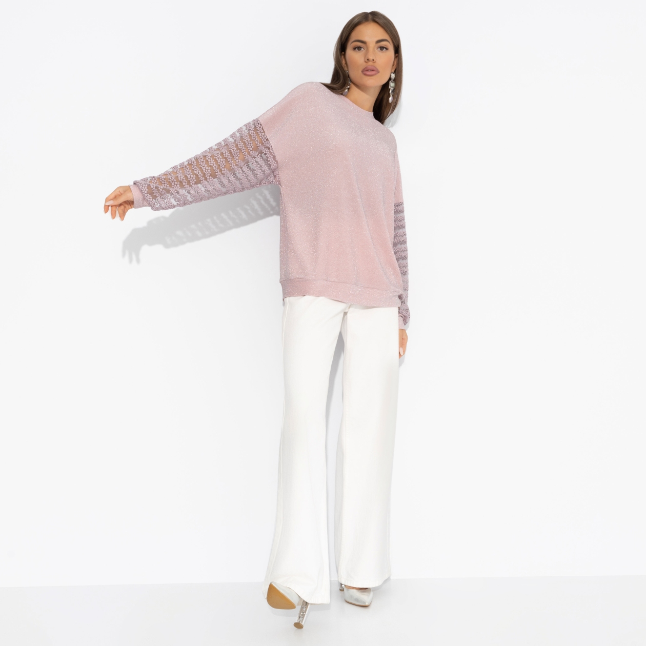 Роскошь без пафоса (розовый). Состав: 65% п/э, 30% вискоза, 5% спандекс