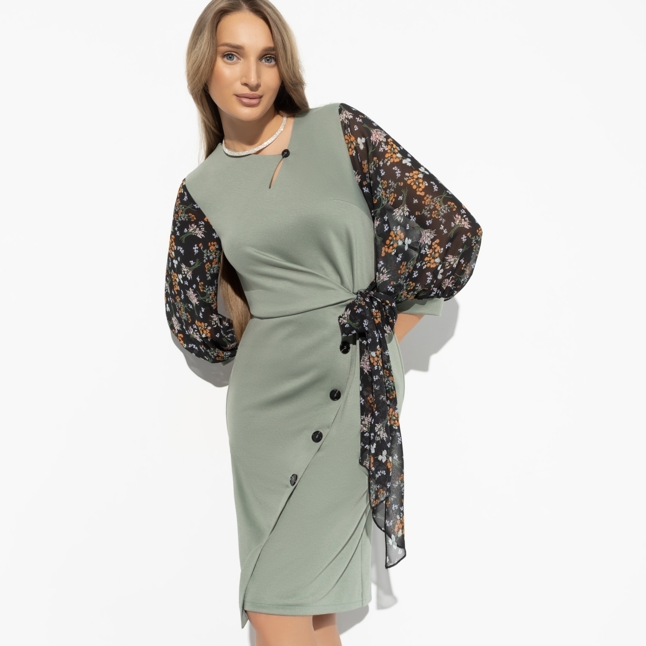 Платье Мой спектакль (феерия). Состав: 65% п/э, 30% вискоза, 5% спандекс