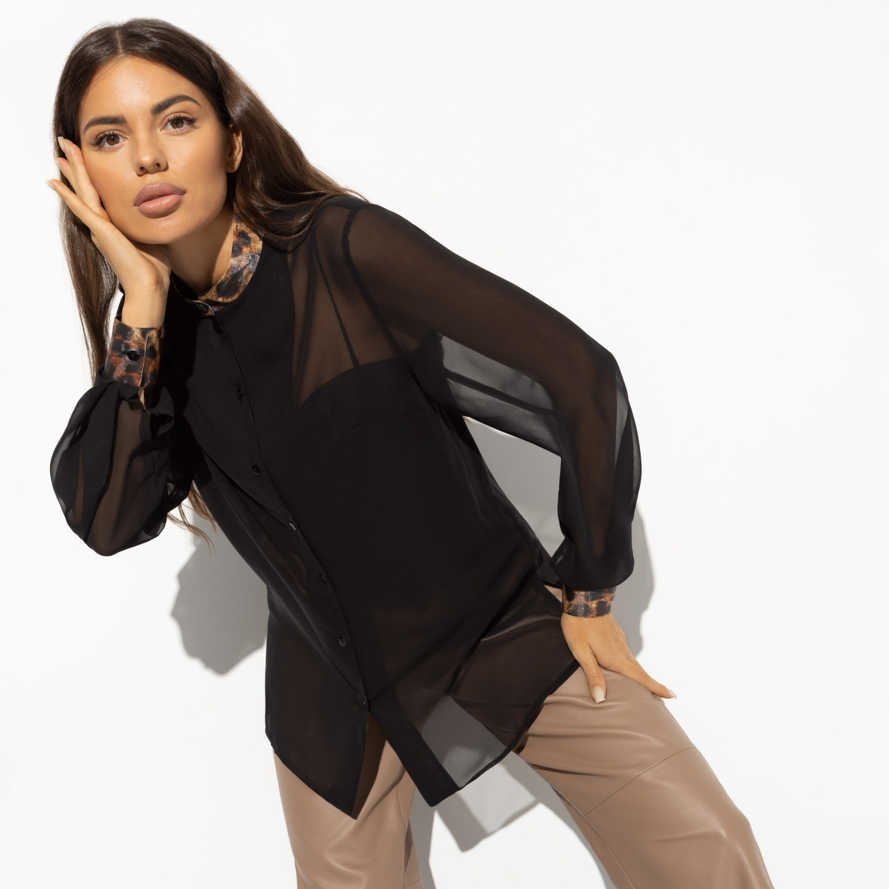 Блуза Модное притяжение. Состав: 100% п/э