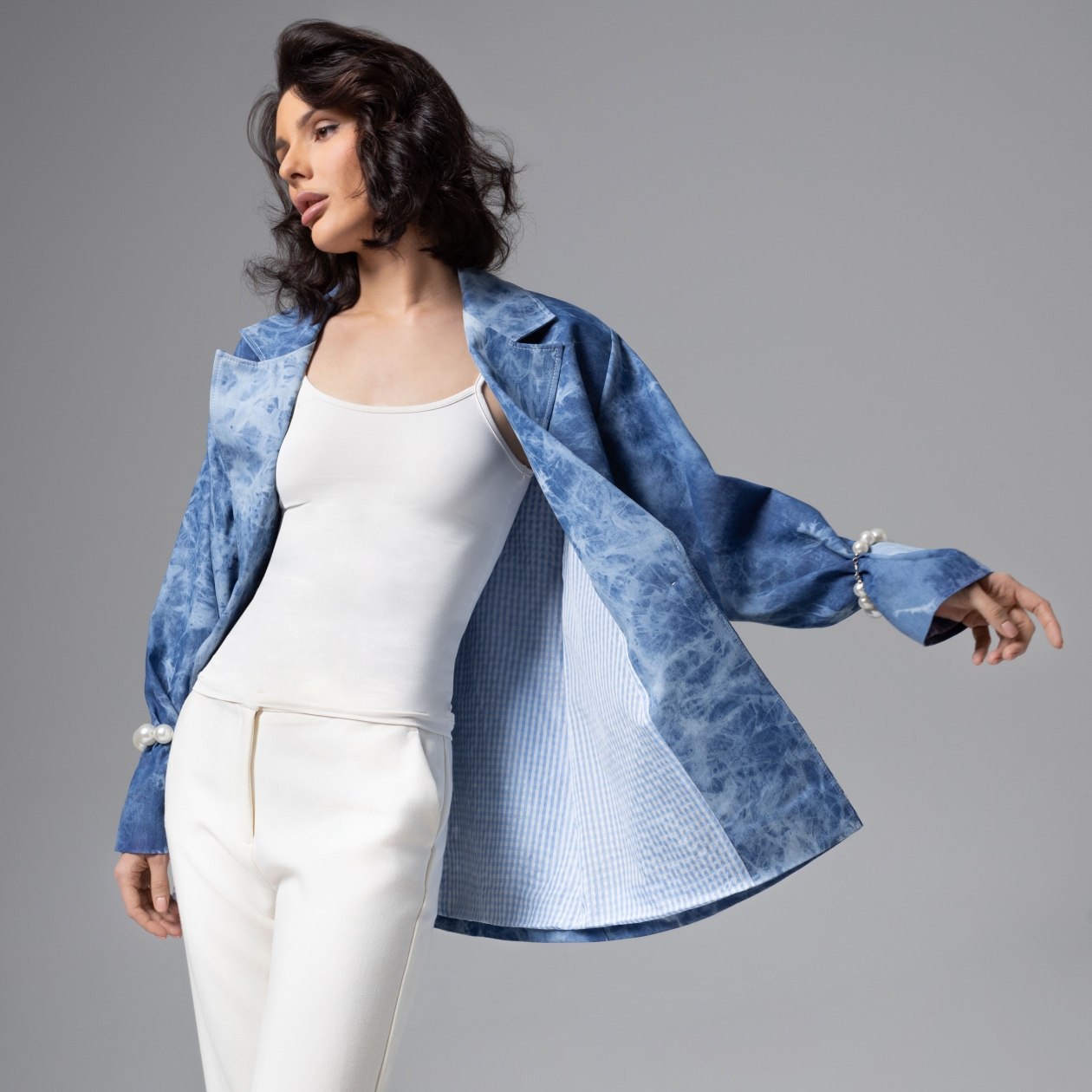 Жакет Игра по правилам шика. Состав: 50% хлопок, 50% полиэстер