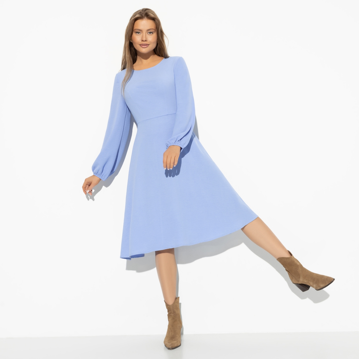 Платье Модный опыт. Состав: 65% п/э, 30% вискоза, 5% эластан