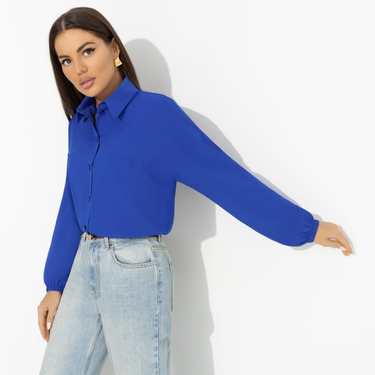 Блуза Когда мода – это ты. Состав: 95% полиэстер, 5% эластан