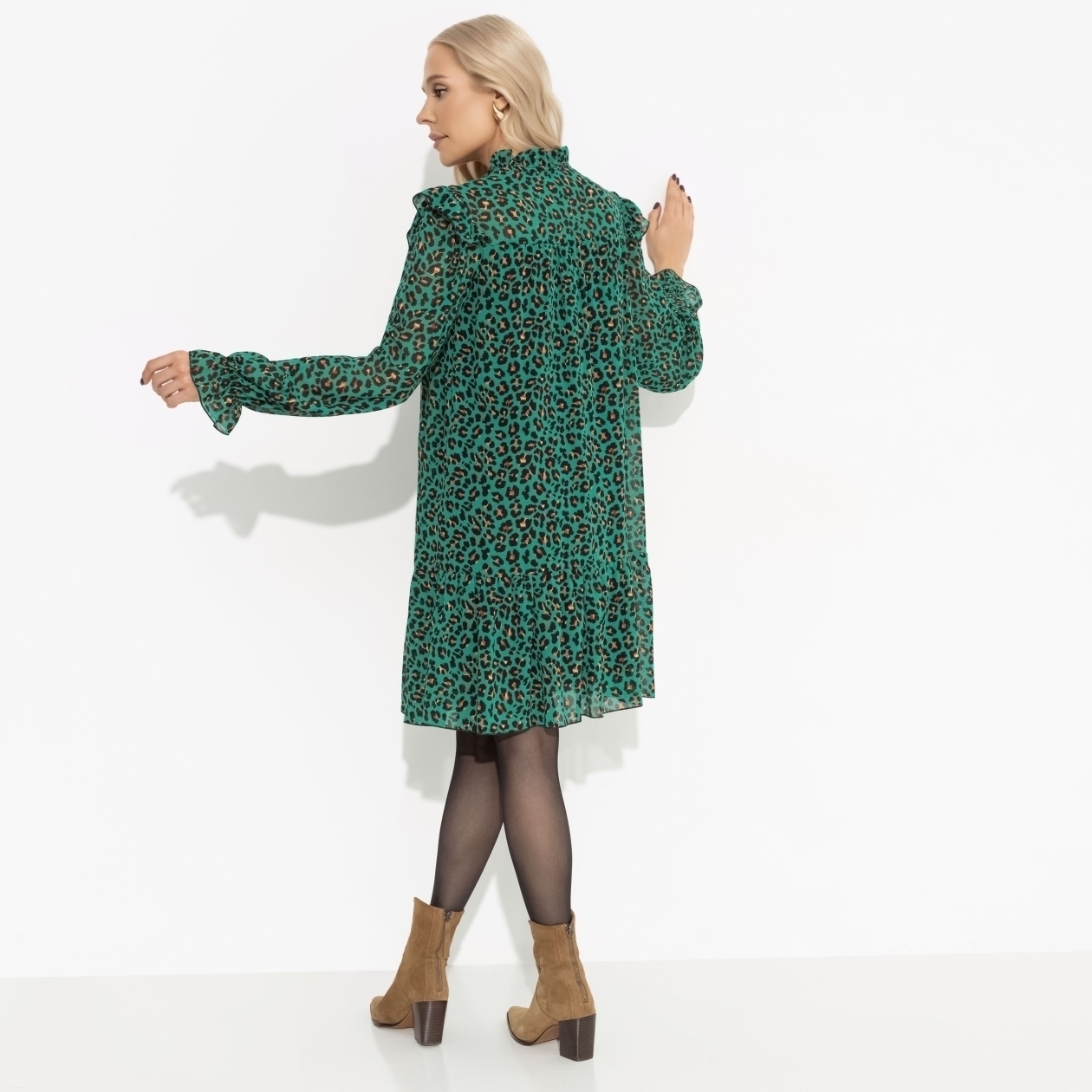 Платье Тонкий комплимент (green). Состав: 100% полиэстер