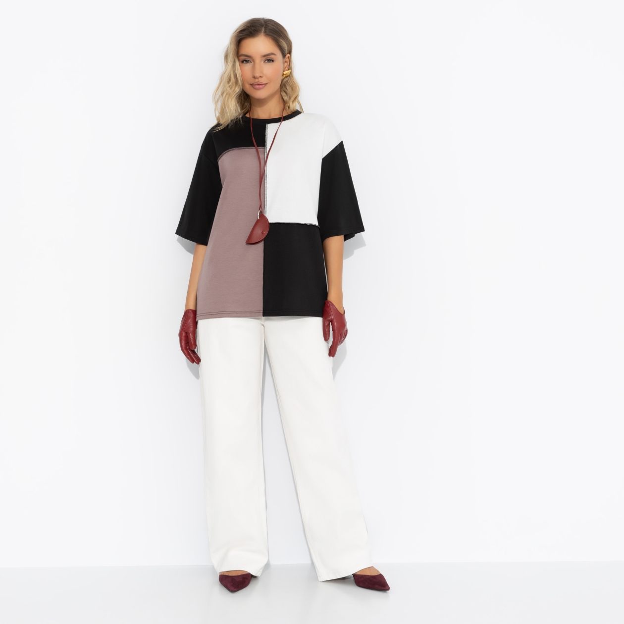 Футболка Идеальная гармония. Состав: 65% п/э, 30% вискоза, 5% стрейч