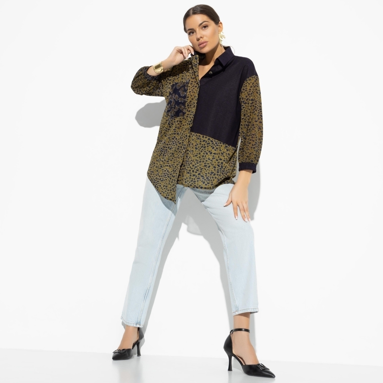 Жемчужина образа (люкс). Состав: 65% п/э, 25% лён, 5% вискоза, 5% спандекс