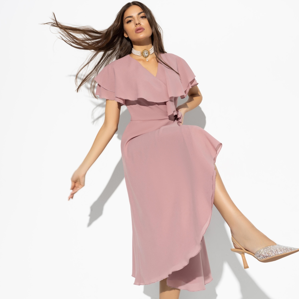 Платье Счастье влюбленности (soft rose). Состав: 100% п/э