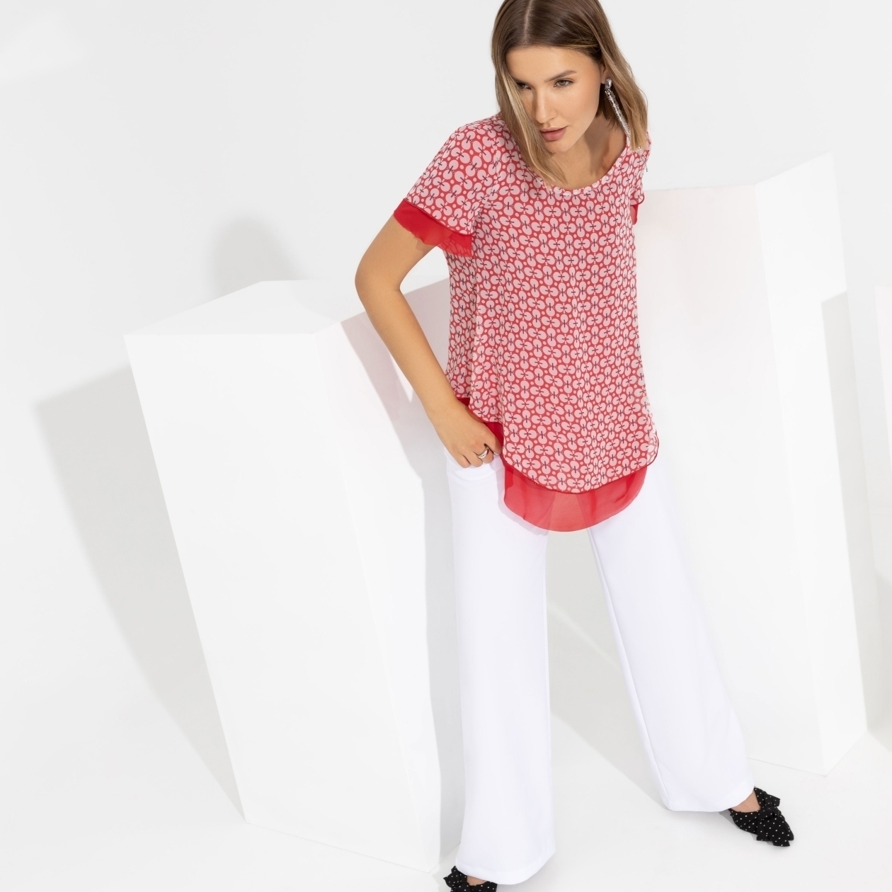 Блуза Тандем (красотка). Состав: 95% п/э, 5% спандекс