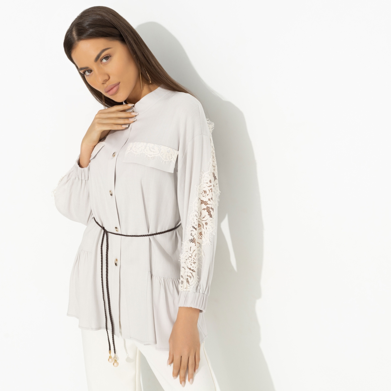 Модный акцент. Состав: 85% вискоза, 10% полиэстер, 5% эластан