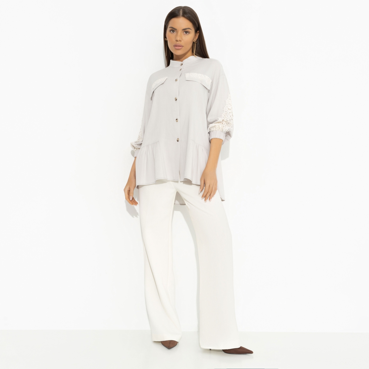 Модный акцент. Состав: 85% вискоза, 10% полиэстер, 5% эластан