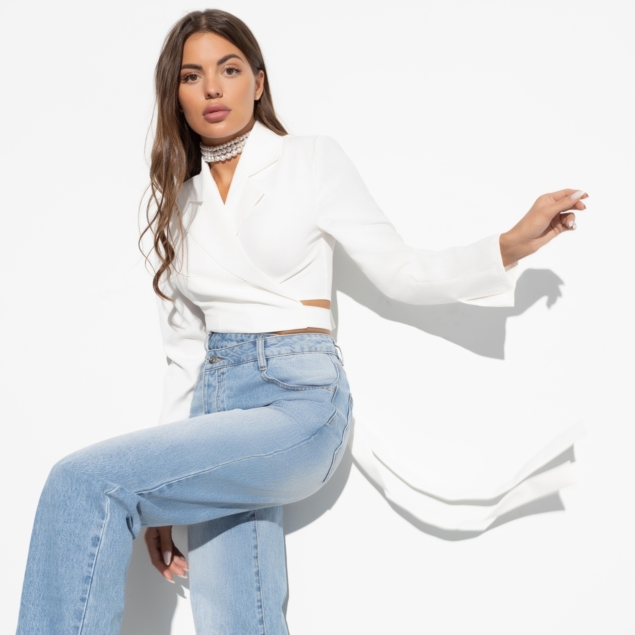 Жакет Стильная сенсация. Состав: 95% п/э, 5% эластан