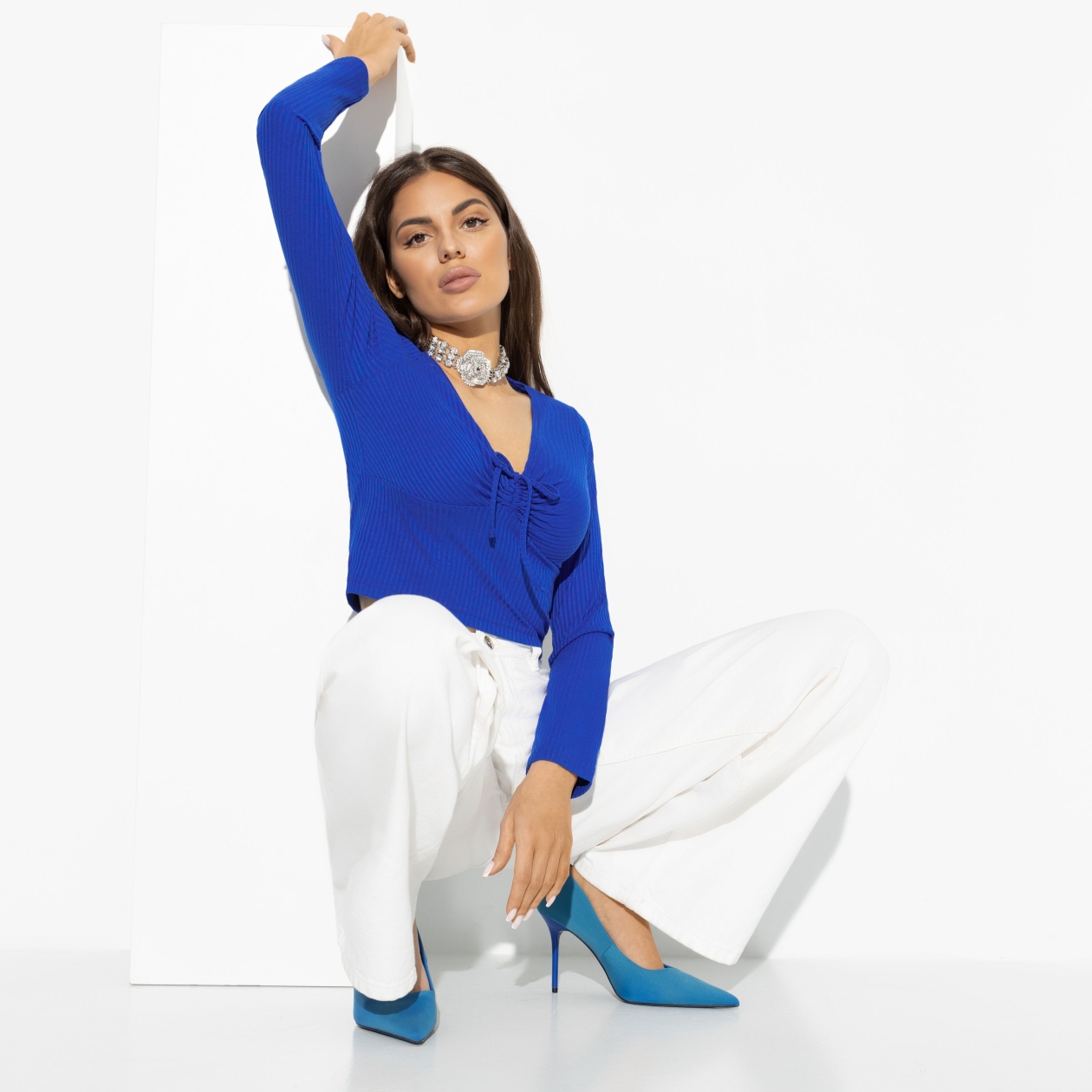 Блуза Вызываю фантазии. Состав: 65% п/э, 30% вискоза, 5% спандекс