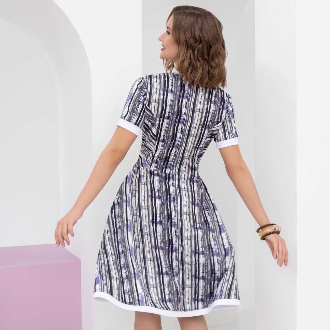 Платье Преподаю себя (вери пери). Состав: 95% полиэстер, 5% спандекс