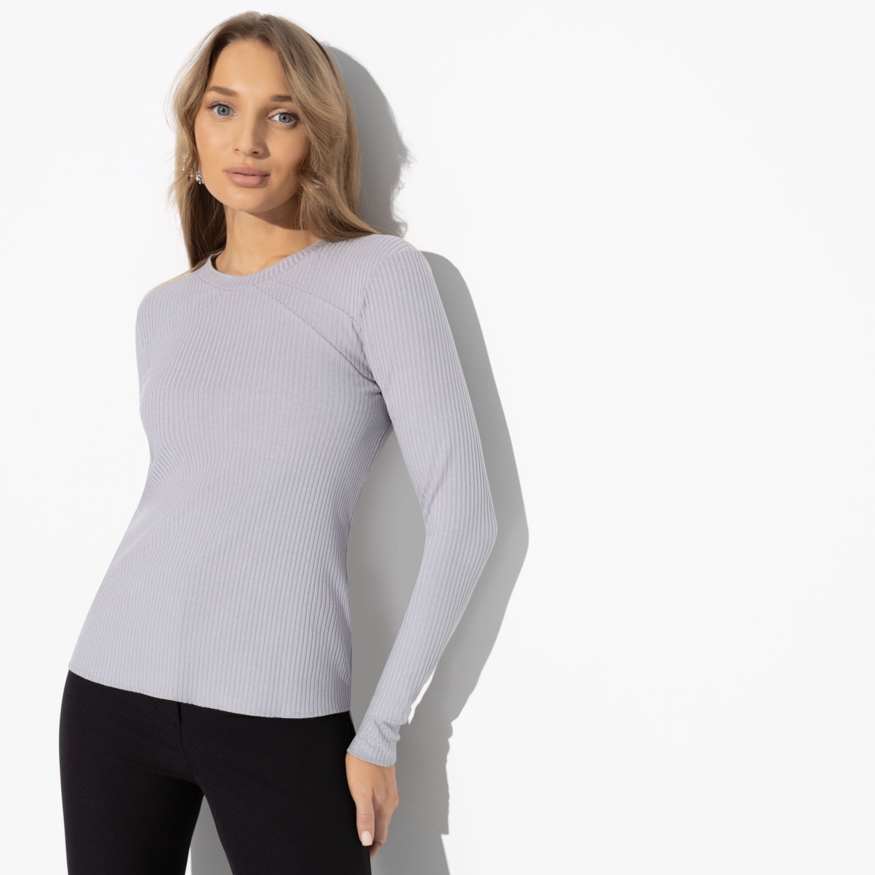 Лонгслив двусторонний Роковое признание (fashion grey). Состав: 65% п/э, 30% вискоза, 5% спандекс