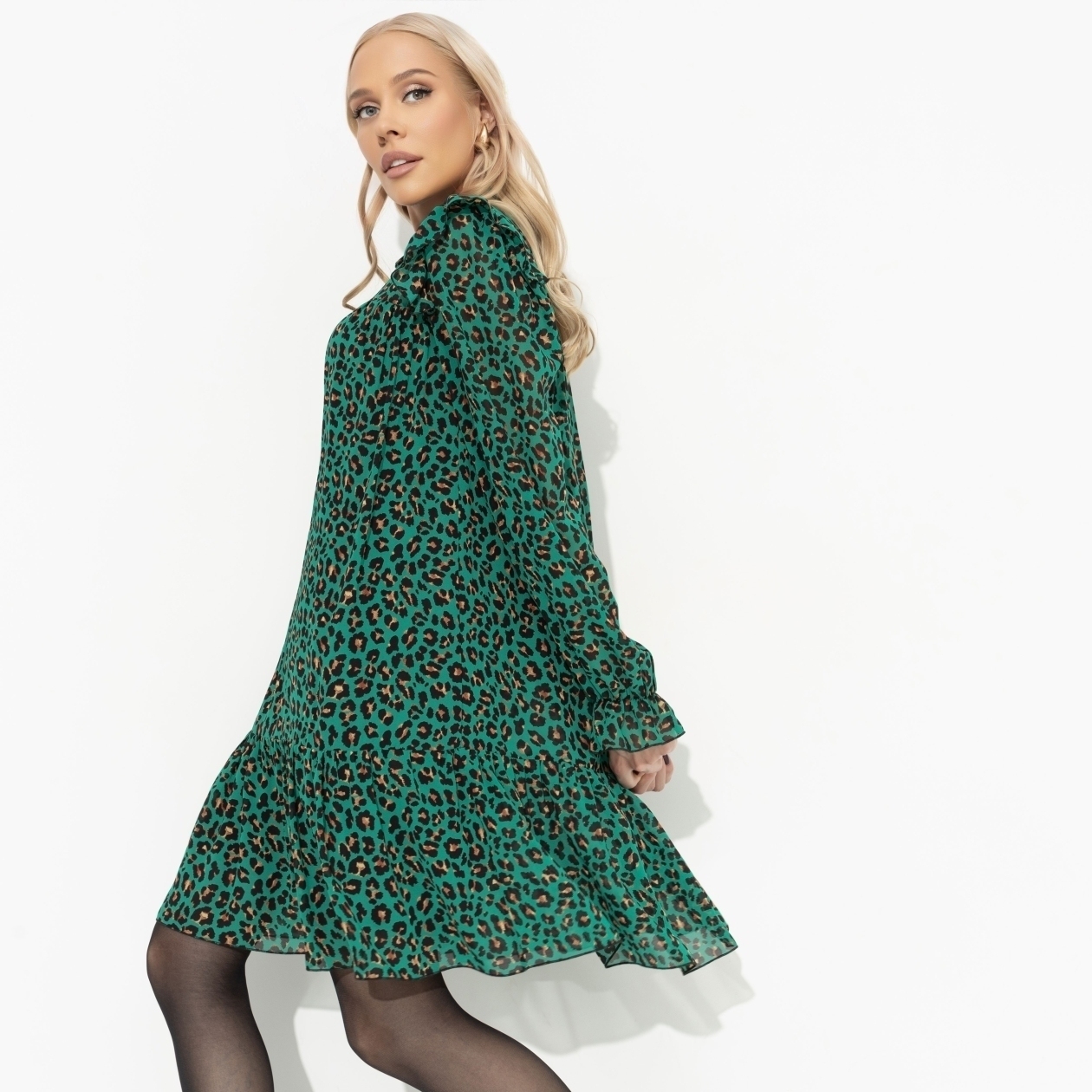 Платье Тонкий комплимент (green). Состав: 100% полиэстер