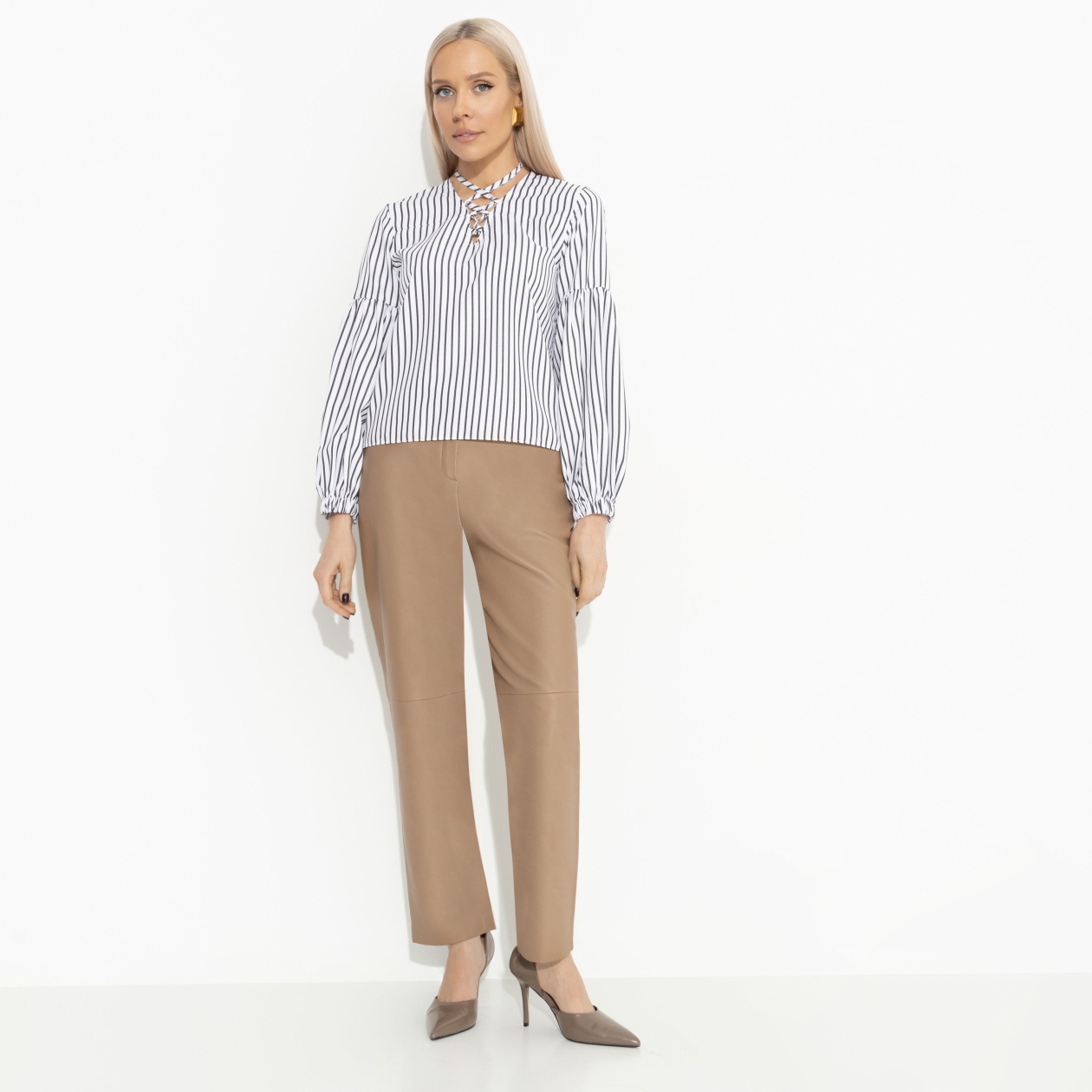 Блуза Вечный тренд. Состав: 55% хлопок, 45% полиэстер