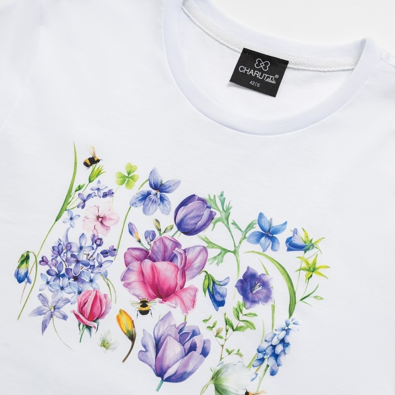 Футболка Великолепна уже утром (beautiful flowers). Состав: 100% хлопок