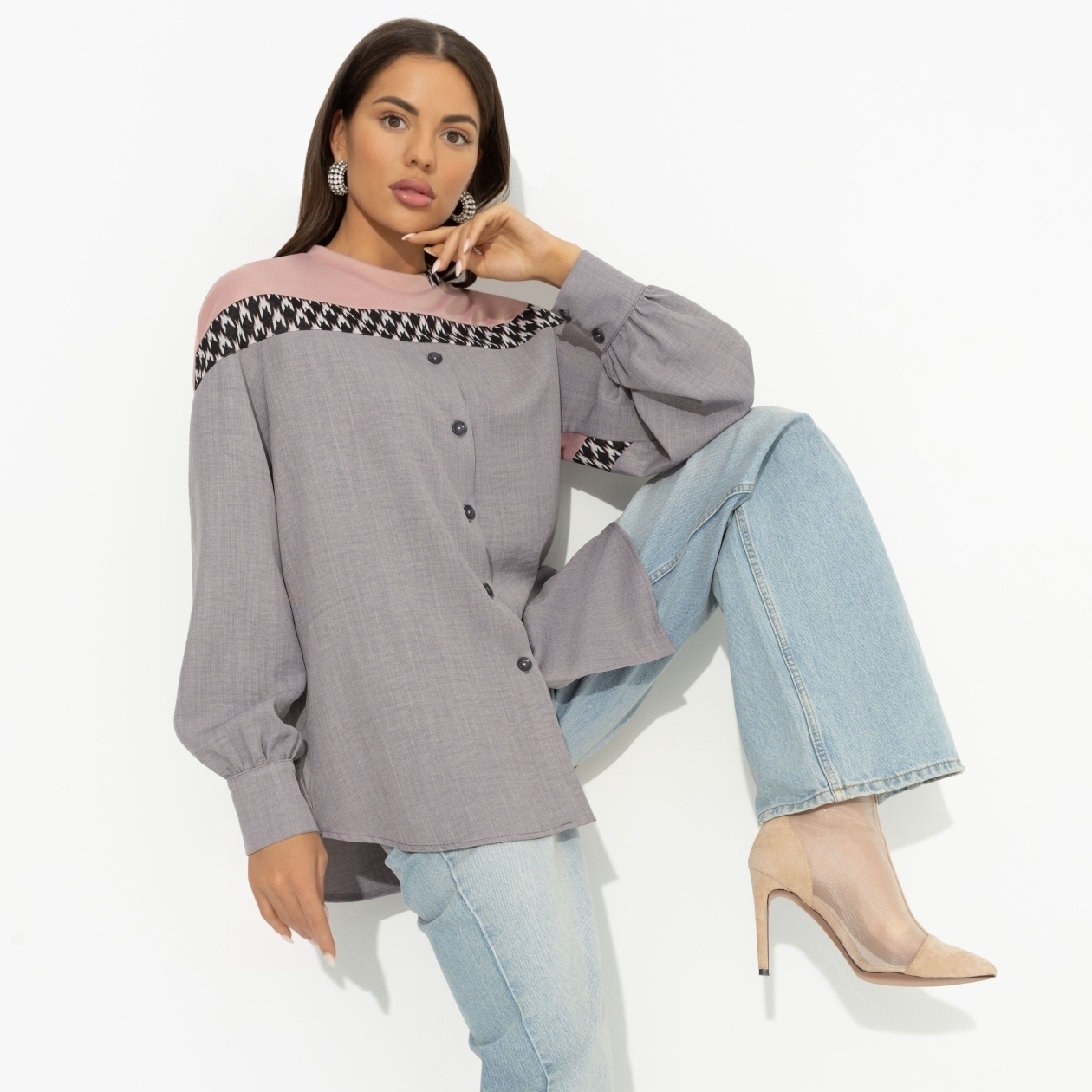 Всплеск эмоций (gray). Состав: 70% полиэстер, 25% вискоза, 5% спандекс