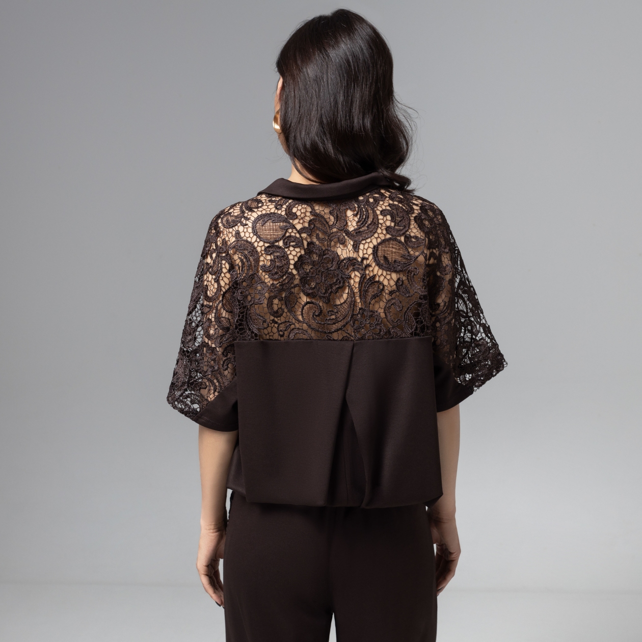 Стильное дежавю (горький шоколад). Состав: 65% п/э, 30% вискоза, 5% спандекс