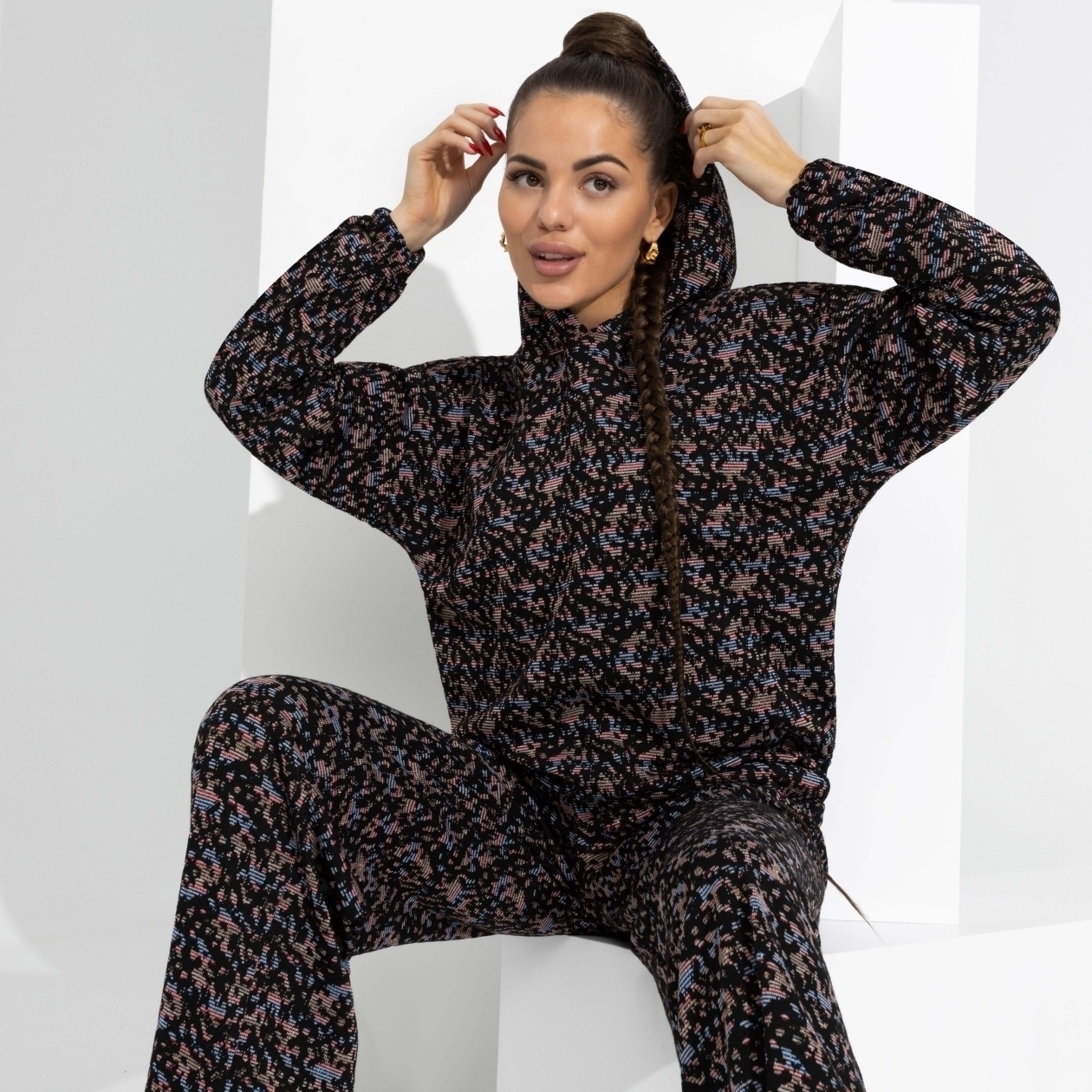 Брючный комплект Смелый контраст. Состав: 100% полиэстер