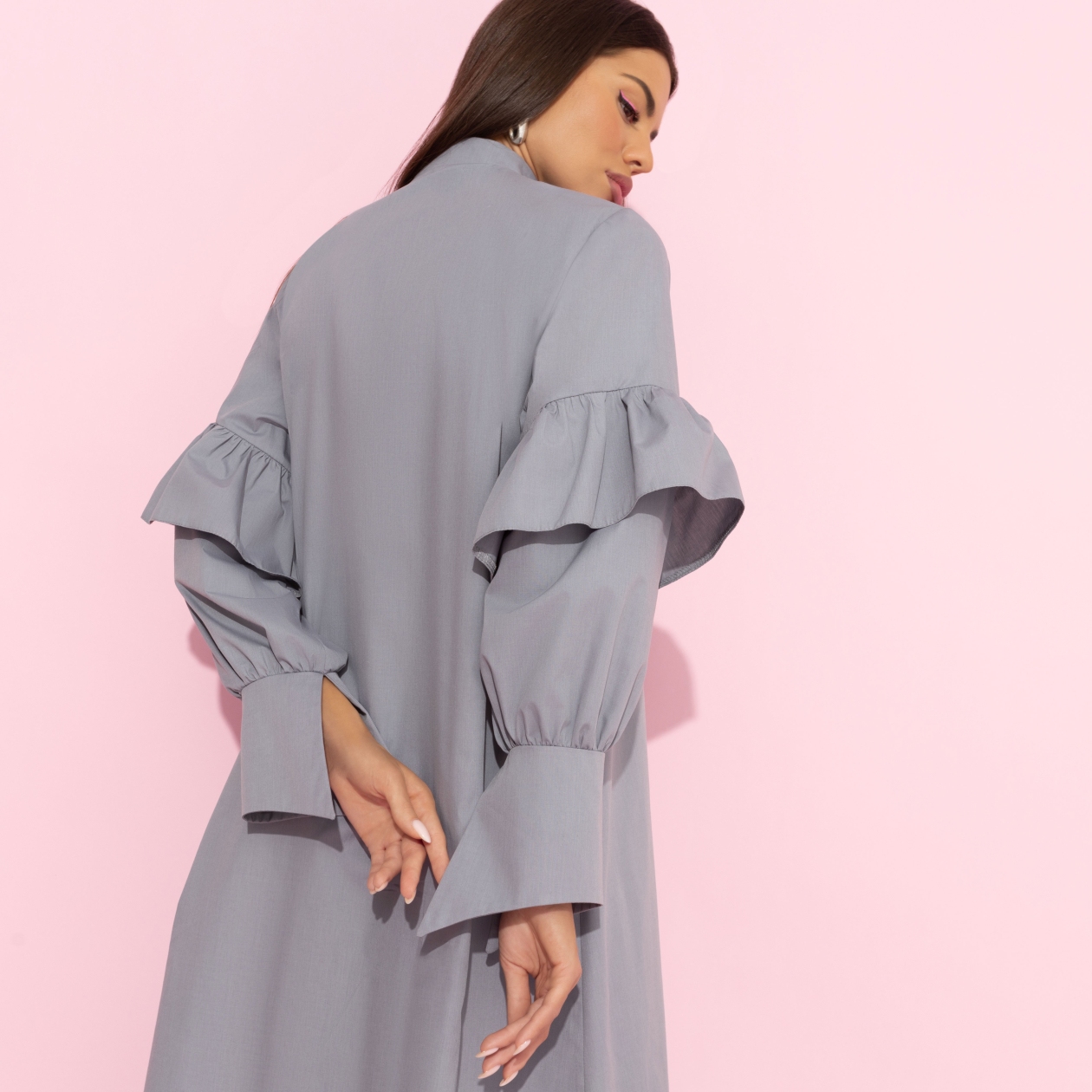 Платье-рубашка Захватывающая простота. Состав: 65% хлопок, 30% п/э, 5% эластан