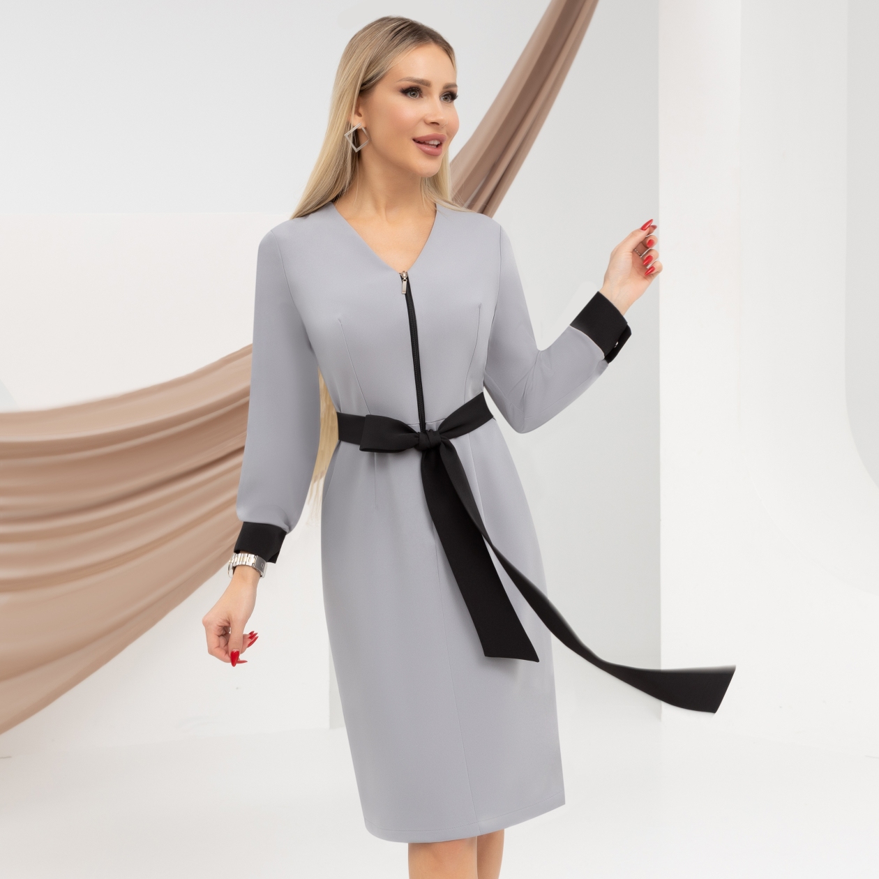 Платье Готова к съемке?! (классика). Состав: 60% п/э, 37% вискоза, 3% спандекс