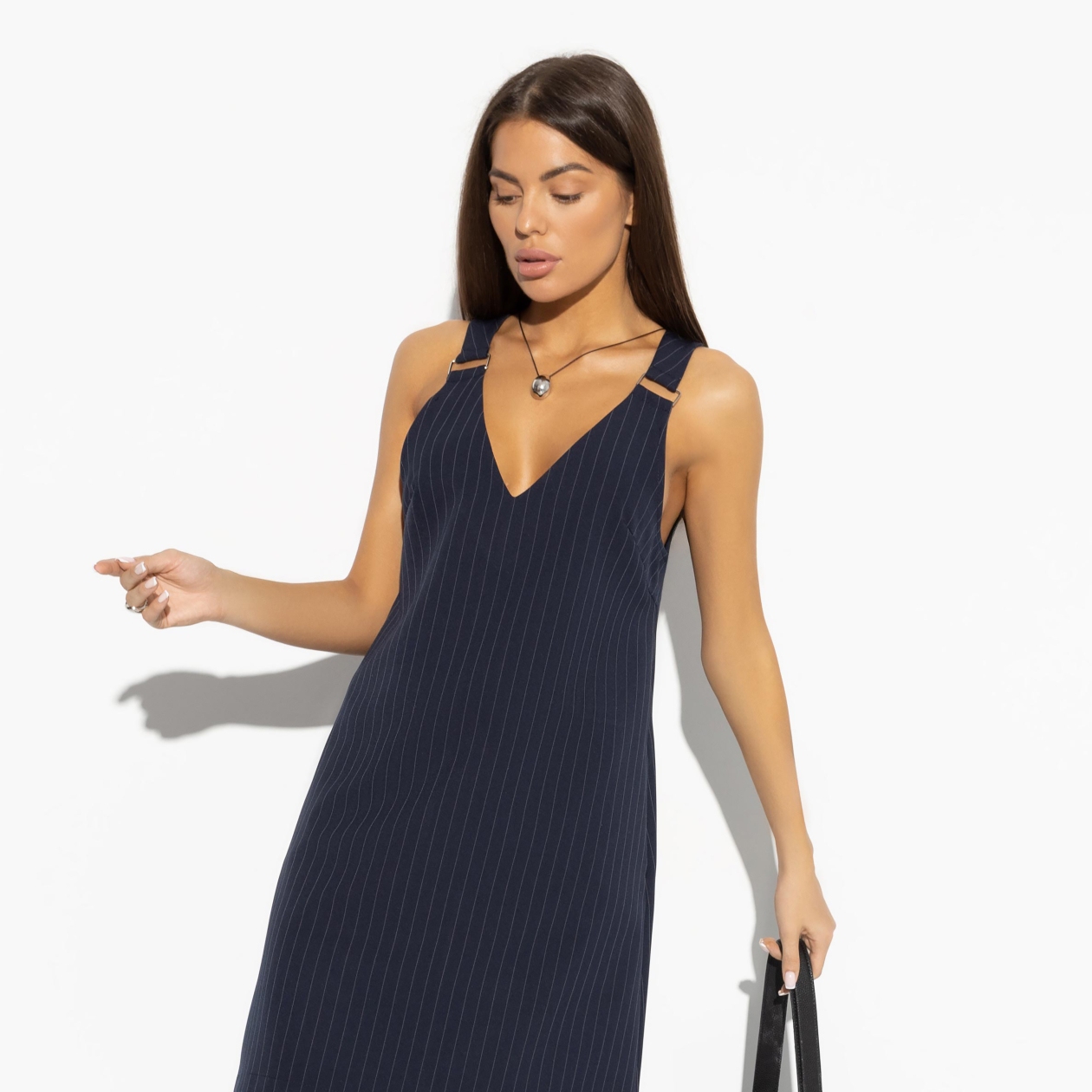 Сарафан Во всеоружии. Состав: 60% п/э, 37% вискоза, 3% спандекс