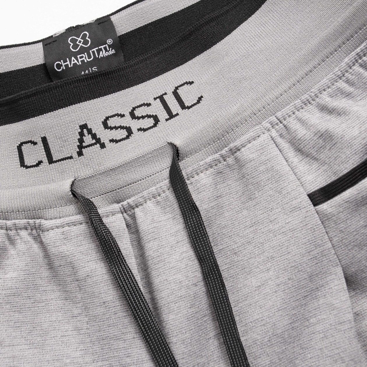 Брюки Красота в движении (серые). Состав: 35% п/э, 30% вискоза, 30% нейлон, 5% спандекс