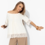 Блуза Путешествие в Прованс (нежная). Состав: 65% п/э, 30% вискоза, 5% спандекс