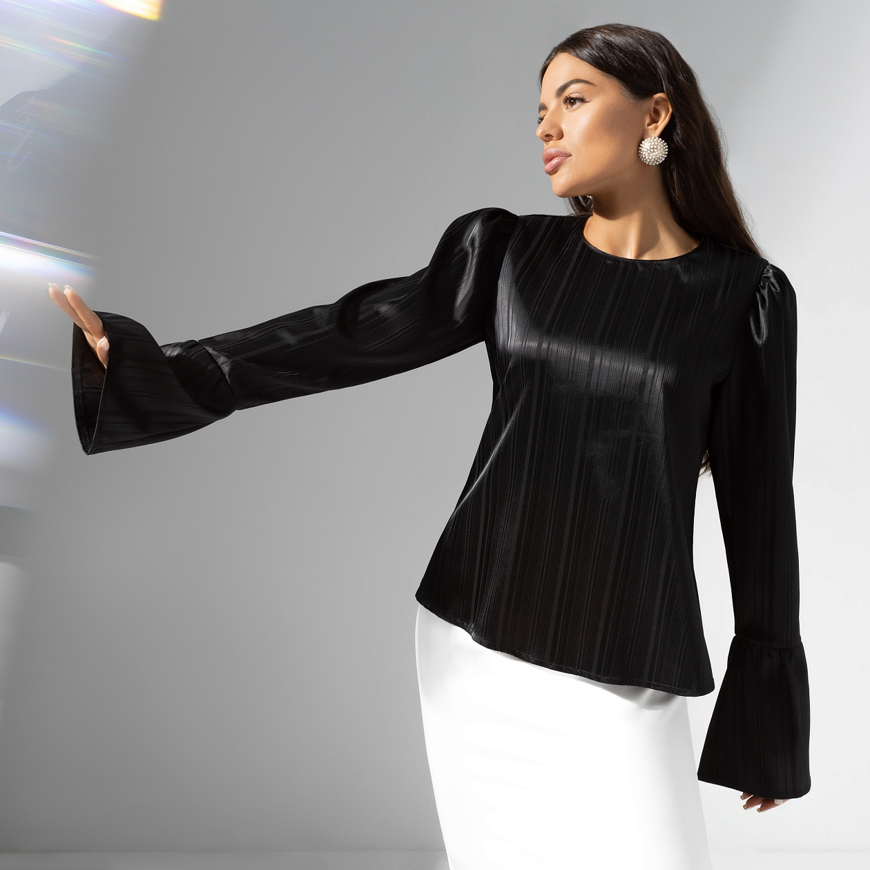 Блуза Королева звезд. Состав: 95% п/э, 5% эластан