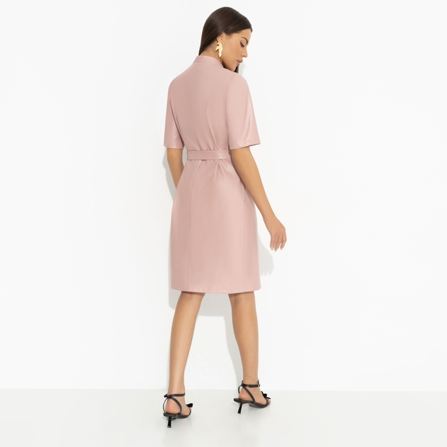 Платье Счастье свободы (peach, с поясом) 