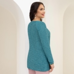 Блуза Живем красотой. Состав: 65% п/э, 30% вискоза, 5% эластан